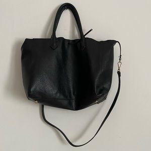 {h&m} faux leather tote